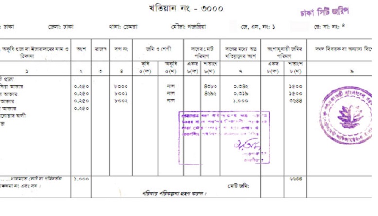 অনলাইনে-জমির-খতিয়ান